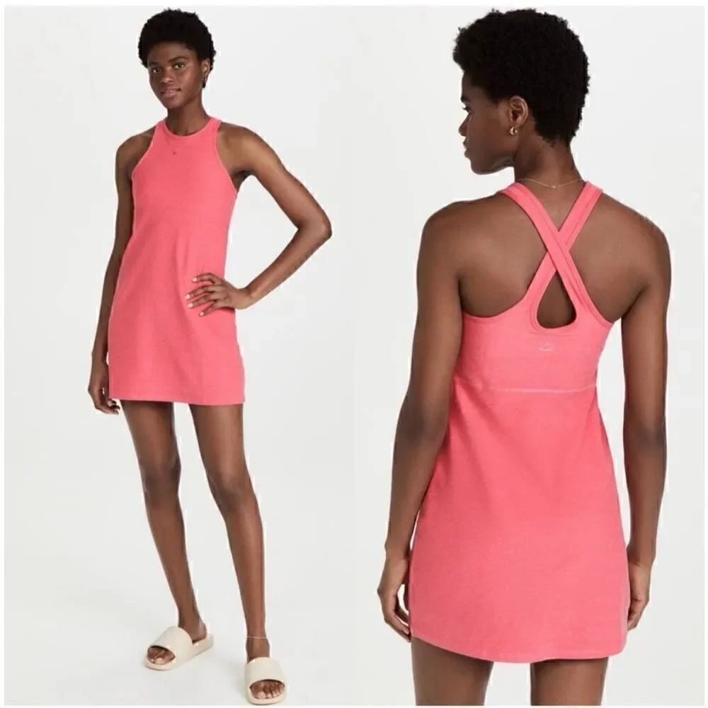 Beyond Yoga Women’s Under Lock & Key Spacedye Mini Dress in Pink Crush Rose